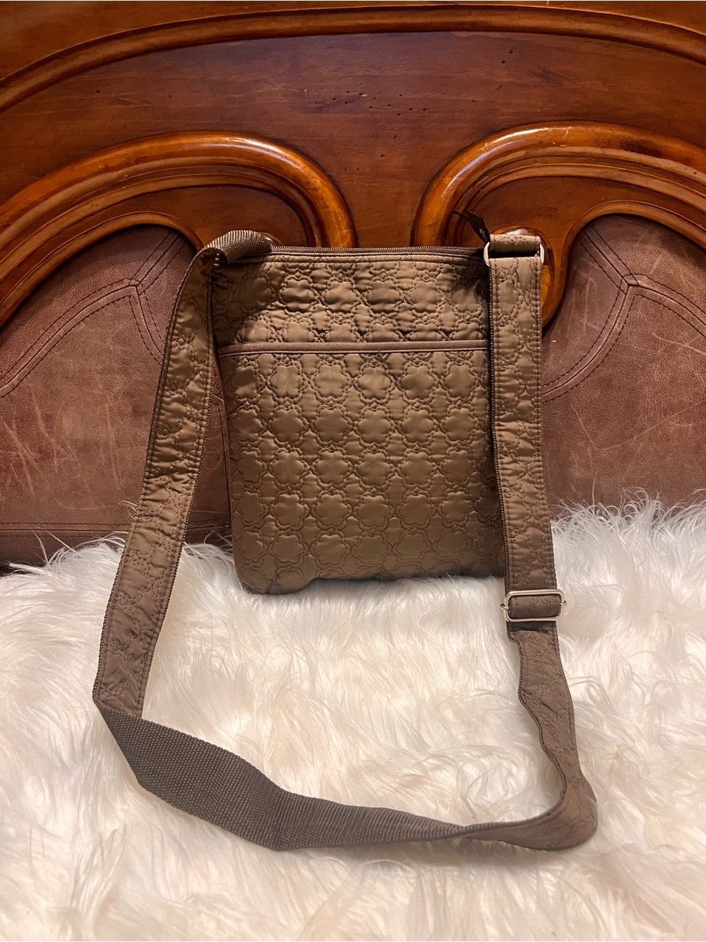 thirty-one Quilted Crossbody Bag in Brown Taupe - Picture 7 of 10